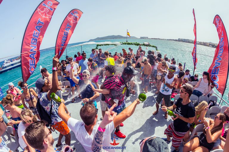View out our wild boat party photos - Oceanbeat Ibiza